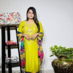 Radiant Elegance Embroidered Three-Piece Suit