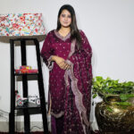 Royal Maroon Embroidered 3-Piece Suit