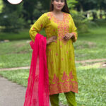 Mehndi Glow 2-Piece Embroidered  Set