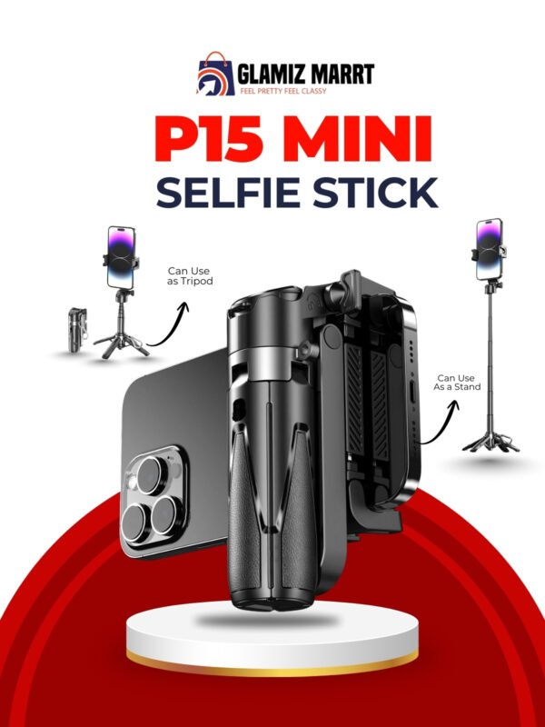 P15Mini Selfie Stick Tripod Phone Stand with Wireless Bluetooth Portable Mini Tripod