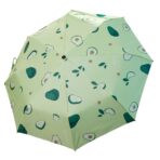 Custom Printing 3 Fold Cute Fruit 8k Anti-UV Sunscreen Automatic Travel Umbrella