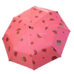Custom Printing 3 Fold Cute Fruit 8k Anti-UV Sunscreen Automatic Travel Umbrella - Image 4