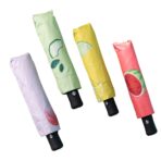 Custom Printing 3 Fold Cute Fruit 8k Anti-UV Sunscreen Automatic Travel Umbrella - Image 5